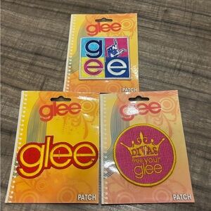 Glee TV Show Embroidered Patches Lot of 3 New